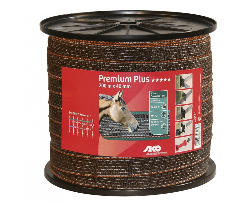 Premium Plus Weidezaunband 200 m x 40 mm