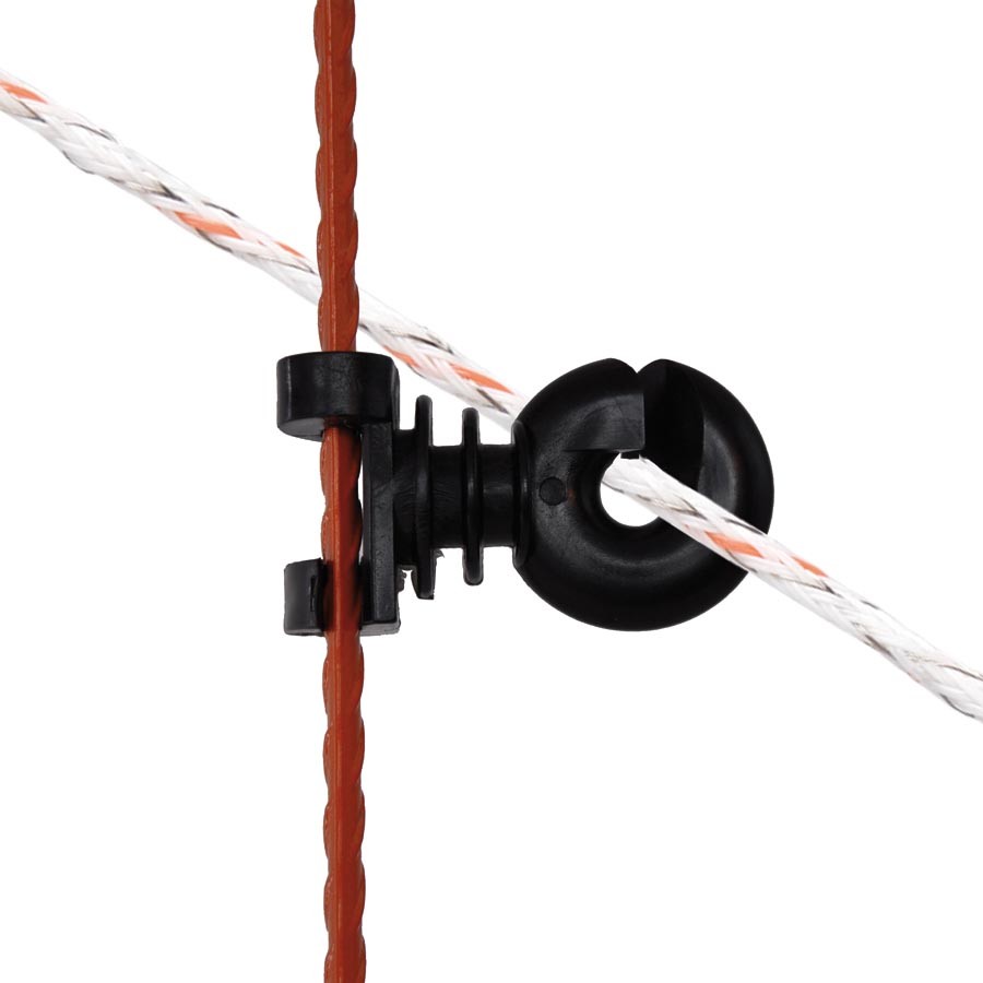 Gallagher Doppelklipp Isolator für Federstahlpfahl 10 Stück