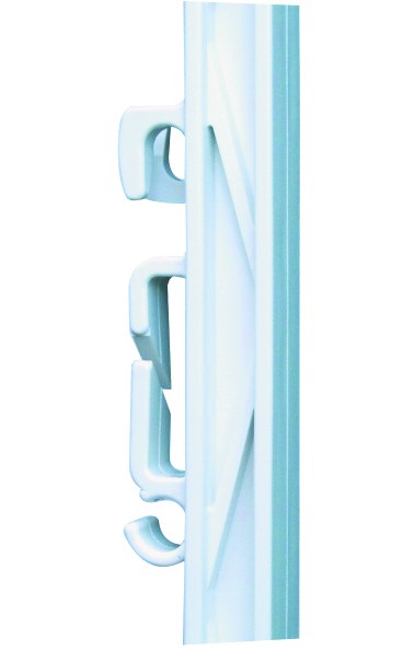 Weidezaunpfahl 155 cm – weiß, mit 8 Bandösen & 8 Seilösen